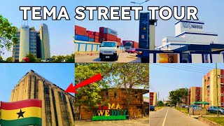 TEMA 4K CITY DRIVE 2024 | TEMA ACCRA STREET WALK