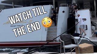 M/Y MIA ELISE II ​⁠ INSANE  but INCREDIBLE Tight Berthing @archiesvlogmc