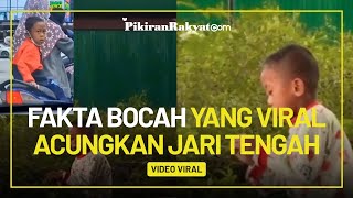 Fakta Bocah yang Viral Acungkan Jari Tengah, Dijuluki 'Buronan Internasional'