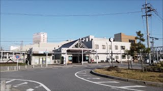 【駅前シリーズ】 JR東海道本線・北陸本線　近江鉄道　米原駅　JR Tōkaidō Main Line \u0026 Ohmi Railway, Maibara Station　(2021.3)