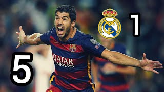Barcelona vs real Madrid elclasico football match 5-1 good highlight video good feel positive only