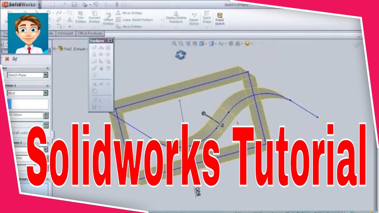 Solidworks Surface Full Tutorial Youtube