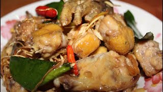 ឆាមាន់គល់ស្លឹកគ្រៃ | Khmer Food | Khmer Cooking | Asian food