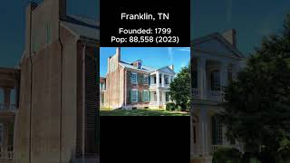 Random US Towns: Franklin, TN #shorts