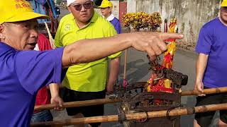 【安營釘符 】歲次庚子年十月初八 大寮 過溪里 北極殿 玄天上帝 釘符安營掃境。