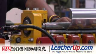 Yoshimura - Making a Muffler Sleeve - LeatherUp.com