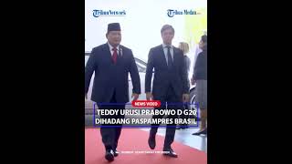 MAYOR TEDDY TERKEJUT DIHADANG PASPAMPRES BRASIL Saat Kawal Prabowo Masuki Pertemuan G20!