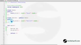 bangla c++ video tutorial 58 Function Overriding