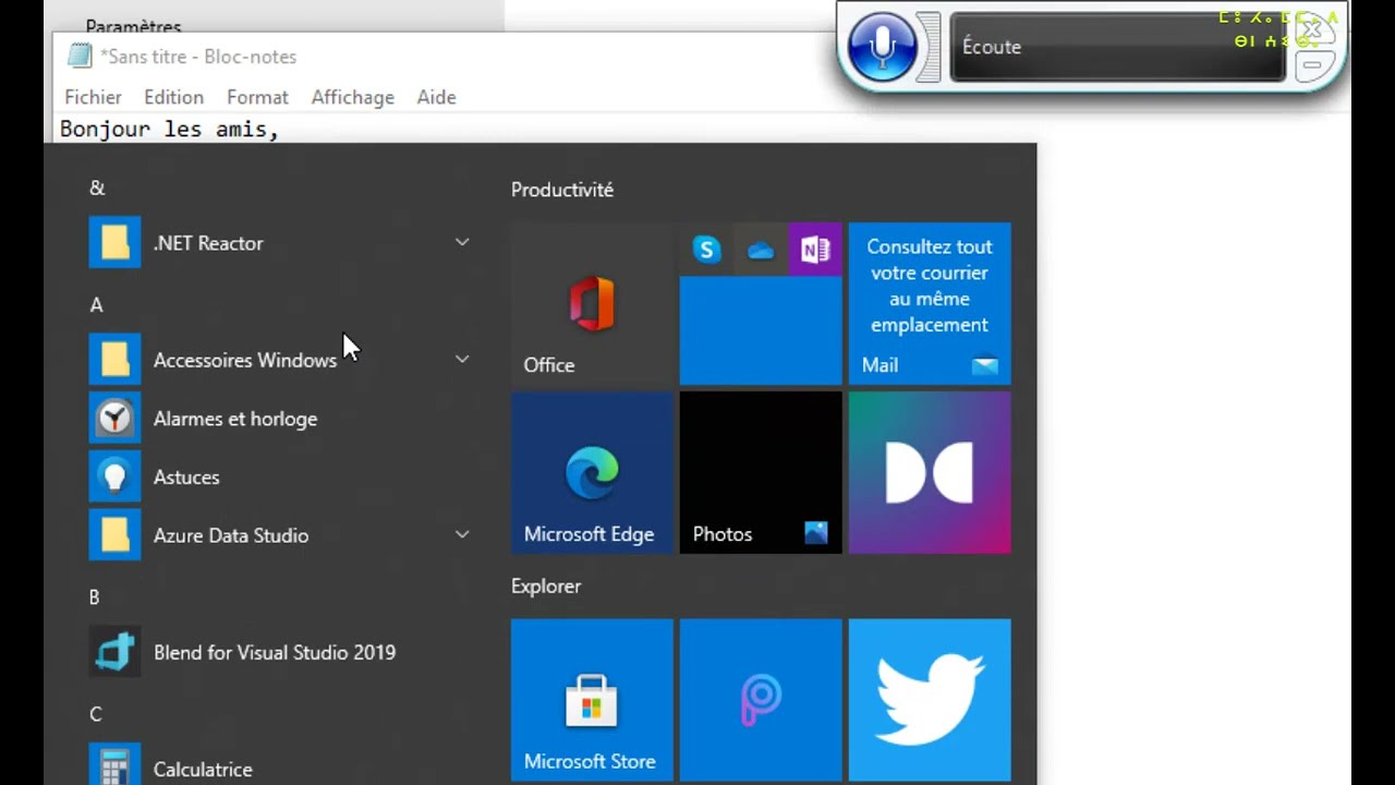 Parlez Et Windows Va écrire - La Dictée Vocale - La Commande Vocale ...