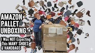 Amazon Pallet Unboxing… I Was NOT Expecting This Many Shoes & Handbags
