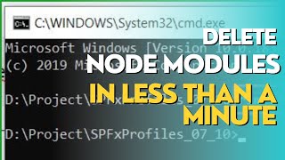 How to delete node modules quickly