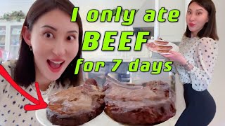 I Ate Nothing But Beef..How Do I Feel? A Week of Meals, Weight Loss, Q&A // Carnivore Diet