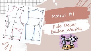 #materi-1, Cara membuat pola busana wanita sistem dressmaking