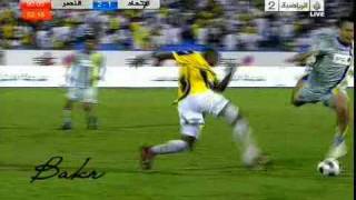 طرد أسامة المولد في مباراة الإتحاد و النصر  دوري زين 2009