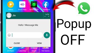 Whatsapp popup notification off kaise kare | How to stop whatsapp pop up notifications on android