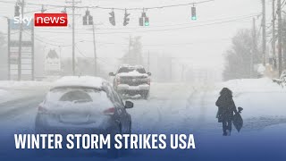 Seven US states declare state of emergency over winter storm