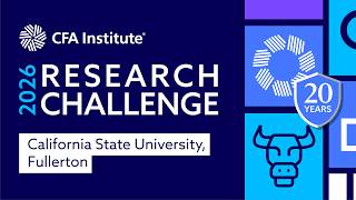 CFA Institute Research Challenge finals: California State University, Fullerton