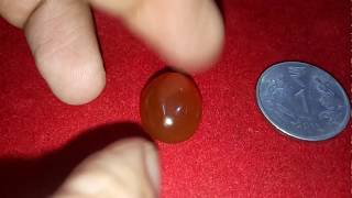 YEMENI HAKIK - AQEEQ AGATE GEMSTONE | 13.20 CARAT SIZE | 14.52 RATTI | With Lab Tested Report