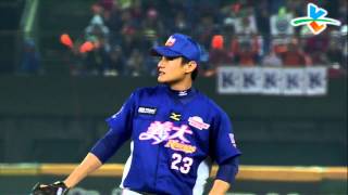 20131026 CPBL 犀牛VS獅 7下 高志綱擊出安打展開獅隊攻勢