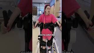 Exoskeleton Robot Helps Fulfill Walking Dream #exoskeleton #rehabilitation #robot