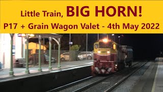 Little Train, BIG HORN!  SSR P17 + Grain Wagon - 4th May 2022