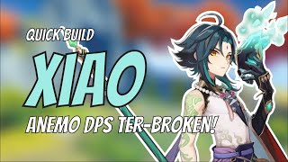 ANEMO DPS TERBROKEN DAN MASUK BIG 3 LIYUE! - QUICK BUILD XIAO #shorts