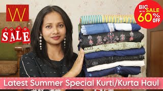 Latest Summer Special Kurti/Kurta Set Haul | W Haul | Office /College Kurta | Ranjana R