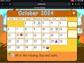 Starfall Daily Calendar - October 25, 2024