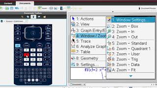 Find the Minimum of a Quadratic Function with TI Nspire