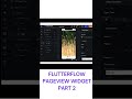FLUTTERFLOW PAGE VIEW PART 2 #flutter #flutterflow #videotutorial #shorts #pageview
