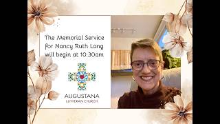 MEMORIAL MASS AND CELEBRATION OF LIFE FOR NANCY RUTH LANG - May 23, 2026