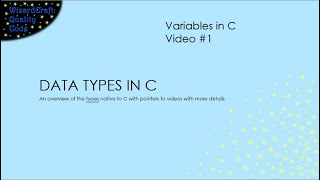 Data Types in C: Integer Types, Real Types, and Characters (C Variables - 1)