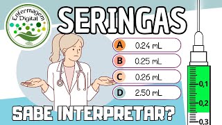 Muitos erraram! Você sabe interpretar as seringas corretamente?