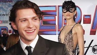 Tom Holland Pauses Spider-Man Interview to Watch Zendaya’s Arrival (Exclusive)