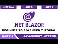 Blazor Tutorial C# - Part 4 - Blazor Javascript Interop | Blazor Javascript Isolation