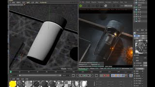 【神话C4D教程】C4D高级布线建模教程 高级产品场景暗色系