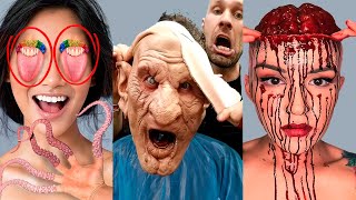 Removal of Special Effects Makeup💣 Amazing satisfying video🥰Party-4