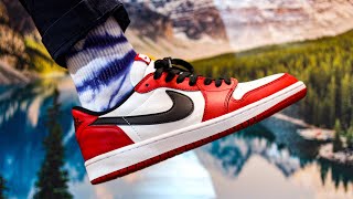 Air Jordan 1 Low Chicago On Foot Review Cinematic Style