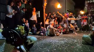 六渡寺の獅子舞 日枝神社秋季例祭  秋 2023   A festival where the lion god exorcises evil spirits Toyama's best dance