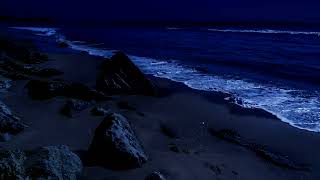 All You Need To Fall Asleep - Ocean Sounds For Deep Sleeping With A Dark Screen And Rolling Waves