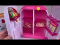 🐰toy asmr🐰 hello kitty refrigerator kitchen playset asmr satisfying with unboxing 🔇no talking🔇