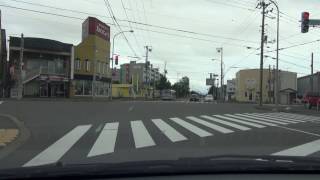 南6条通[ #旭川市 1080p 車載動画]：永隆橋通交点～環状1号線（道道90号）交点