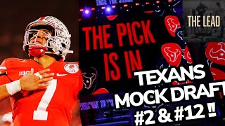 Texans Mock Draft!! PICKS #2 and #12 WHO YA GOT!!!