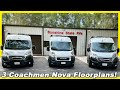 Tour ALL 3 MODELS 2024 Coachmen NOVA Ram ProMaster Class B RV