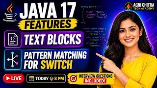 🔴 Java 17 Features Explained | Text Blocks & Pattern Matching for Switch | Live Coding Session