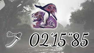 【MHRise】ヌシリオレイア 太刀 02'15”85  非火事場 Apex Rathian Long sword