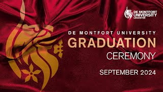 DMU September Graduations 2024: Tuesday 10 September 10am