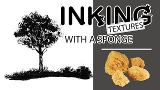INKING TEXTURES USING A SPONGE