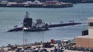 U.S. Navy Submarine USS Illinois Arrives in Pearl Harbor