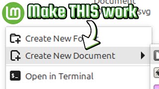 Linux Mint: How to Add File Types to New Document Context Menu